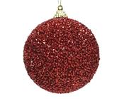Foam Christmas Bauble Red 8 cm image