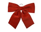 Christmas Red Polyester Bow 52 × 48 cm with Hanging Ring image