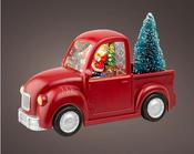 Snow Globe Car LED Battery Operated Red (L.10cm x W.22.5cm x H.14cm) image