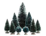 Accessory Christmas Village – Snowy Green Tree 22.5 cm – Pack of 9 image