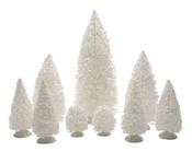 Chritmas Village Snowy Pine Trees (Pack of 9) image