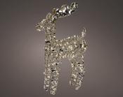 Lumineo Reindeer with 100 Micro LED Lights on Gold Frame - 66 cm image