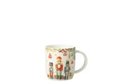 White Ceramic Nutcracker Mug in Gift Box image