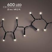 Durawise 600 Warm White Battery Operated Christmas Lights With Multi Function &amp; Timer 15m image