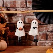 Ghost Hanger with Bat &amp; Pumpkin – Assorted Designs image