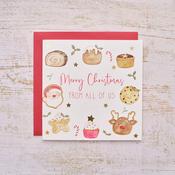 Christmas Wishes From Us All Greeting Card image