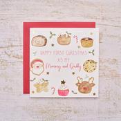 1st Christmas Mummy &amp; Daddy Greeting Card image