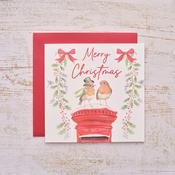 Robin Postbox Christmas Greeting Card image