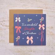Wonderful Daughter Christmas Greeting Card image