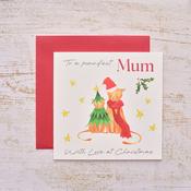 Purrfect Mum Cat Christmas Greeting Card image