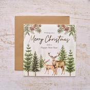 Christmas &amp; New Year Deer Greeting Card image