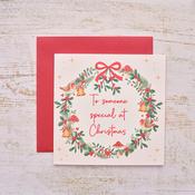 Someone Special Wreath Christmas Greeting Card image