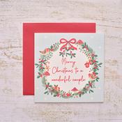 Wonderful Couple Christmas Greeting Card image