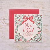 Mum &amp; Dad Christmas Greeting Card image