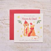 Mum &amp; Dad Christmas Greeting Card image