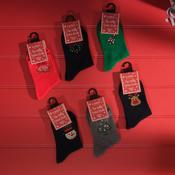 Christmas Novelty Socks - 6 Assorted Designs image
