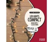 1000 Lumineo LED Compact Lights With Twinkle Effect With Green Cable | Warm White 2250cm image