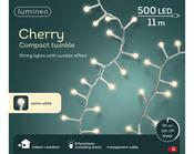 Lumineo 500 Cherry Compact Twinkle Lights Warm White with Transparent Cable 11m image