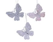 Hanging Decoration Plastic Butterfly 3 cm – 3 Assorted Colours image