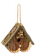 Natural Fir Wood Heart Birdhouse image