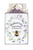 La Hacienda Embossed Sign "Wildflower Garden"