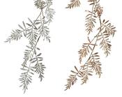 Champagne or Copper Glitter Christmas Garland 120 cm image