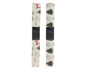 Deco Fabric Christmas Tree Print 120 × 35 cm Polyester Indoor – 2 Assorted Designs image