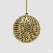 Gold Chain-Effect Christmas Bauble 10 cm image