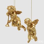 Gold Angel Christmas Hangers 19 cm - 2 Assorted Designs image