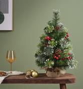 Ipswich Frosted Mini Christmas Tree with Pine cones and Berries (60cm) image