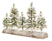 Everlands Snowy Mini Christmas Tree Centrepiece with 50 Warm White Lights(30cm) image