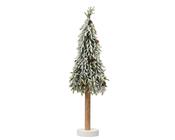 Merry Fir Snowy Mini Christmas Tree with Pine Cones (75cm) image
