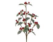 Berry Spray 65 cm Red with Sugar Finish image