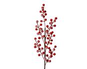 Berry Spray Red 58 cm with Snow Finish on Stem image