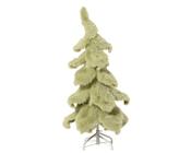 Faux Fur Skirt Pine Tree 100cm x 50cm Sage Green with Metal Base image