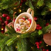 Hanging Decoration Polyresin Cream Mouse 7 cm image