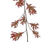 Decorative Oak Leaves Garland in Velvet Pink (120x3cm) image
