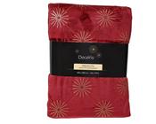 Tablecloth Red with Gold Foil Finish 140 × 240 cm image