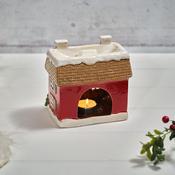 Stoneware Christmas House Wax Melt Burner image