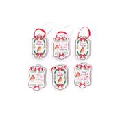 Robin Ceramic Christmas Hanger - 6 Assorted Designs image