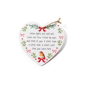 Thinking of You Robin Ceramic Heart Hanger image