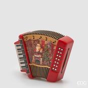 Musical Moving LED Accordion Christmas Decoration 26 cm