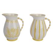 Jug flower/stripe - sold separately
