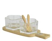 Tapas set bamboo flower
