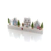 Wooden Christmas Village Advent Calendar image