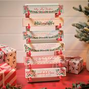 Hollies &amp; Berries Christmas Tabletop Block - 6 Assorted Designs