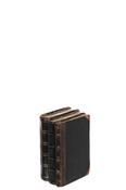 Small Black &amp; Brown Polyresin Book Decoration