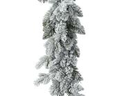 9 Foot Aspen Christmas Garland with Snowy Glitter Finish image