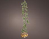 Battery-Operated LED Glass Onion Ornament – Classic Warm White – 20 cm image