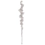 Hanging Decoration Plastic White Icicle 25 cm – 2 Assorted Designs